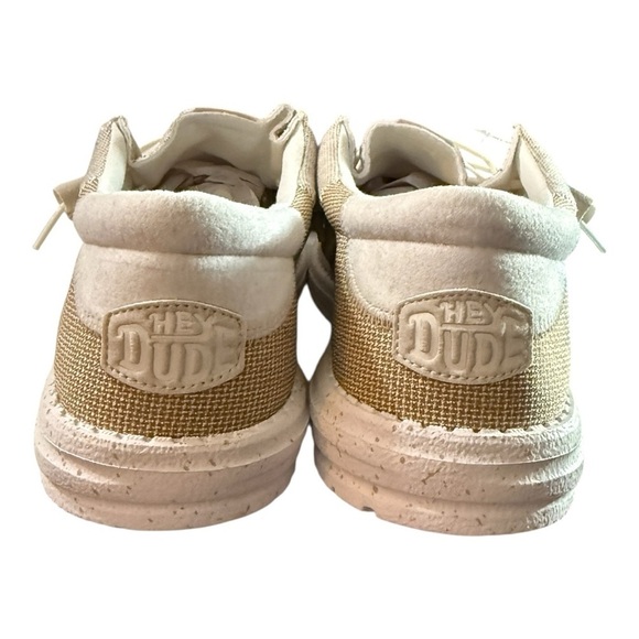 Hey Dude Wally Stretch Men’s Size 11 | Beige Tan Canvas Slip-On main image 5